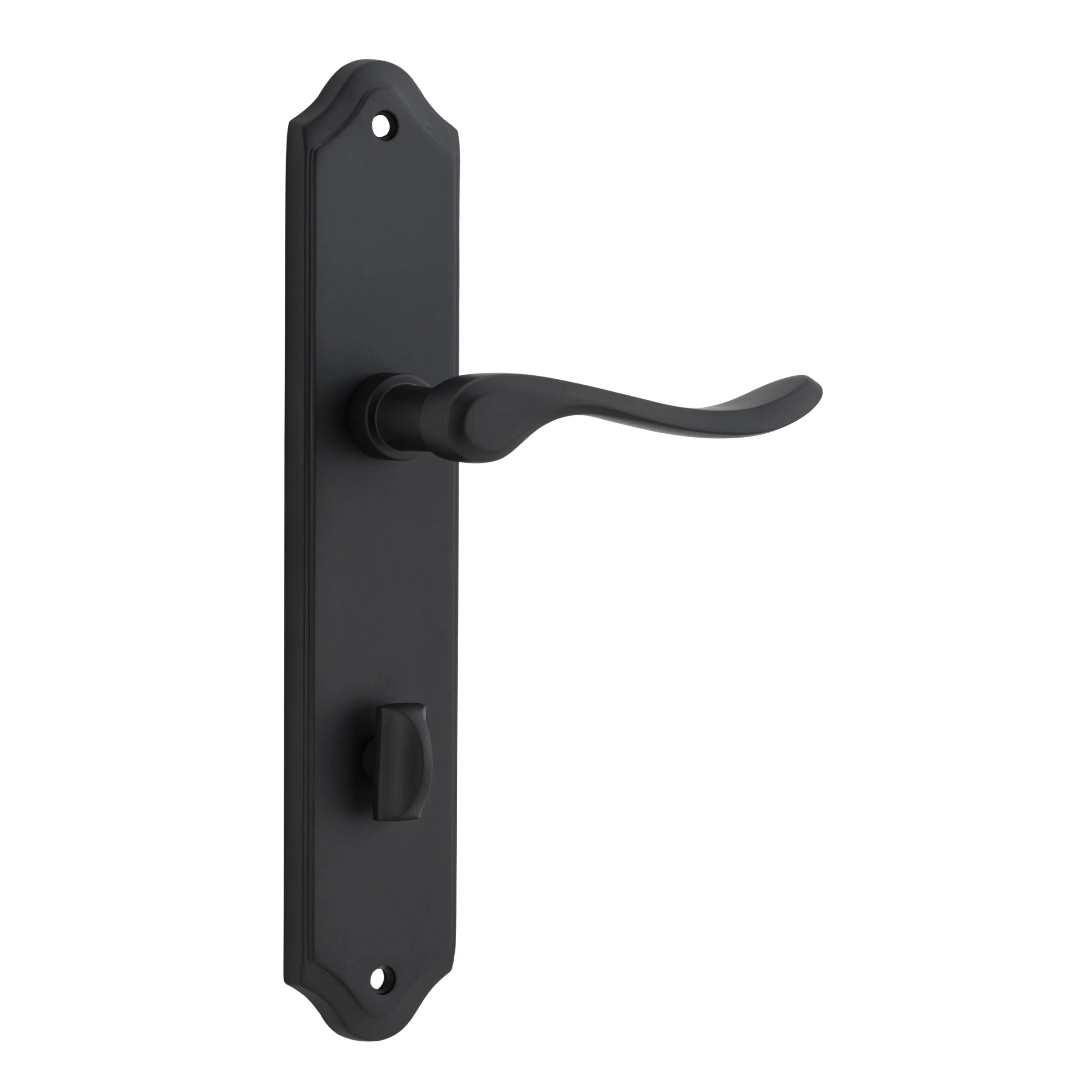 Iver Door Handle Stirling Shouldered Privacy Pair Matt Black