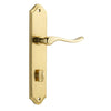 Iver Door Handle Stirling Shouldered Privacy Pair Polished Brass