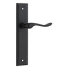 Iver Door Handle Stirling Stepped Latch Pair Matt Black