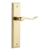 Iver Door Handle Stirling Stepped Latch Pair Polished Brass