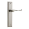 Iver Door Handle Stirling Stepped Latch Pair Satin Nickel