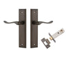 Iver Door Handle Stirling Stepped Latch Pair Signature Brass Passage Kit