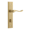 Iver Door Handle Stirling Stepped Privacy Pair Brushed Brass