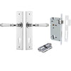 Iver Door Handle Verona Chamfered Key/Key Polished Chrome Entrance Kit