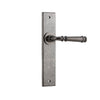 Iver Door Handle Verona Chamfered Latch Distressed Nickel