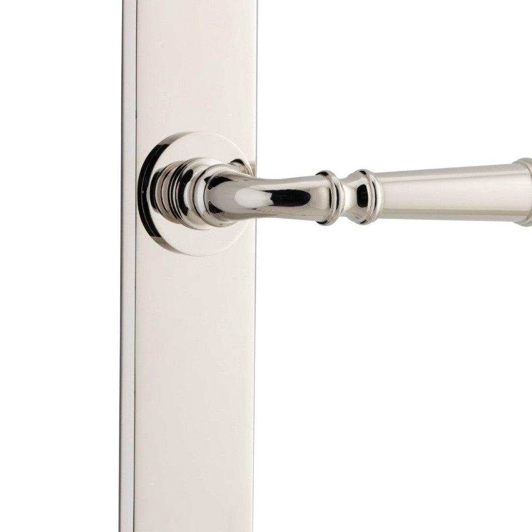 Iver Door Handle Verona Chamfered Latch Polished Nickel