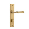 Iver Door Handle Verona Chamfered Privacy Brushed Brass