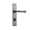 Iver Door Handle Verona Chamfered Privacy Distressed Nickel