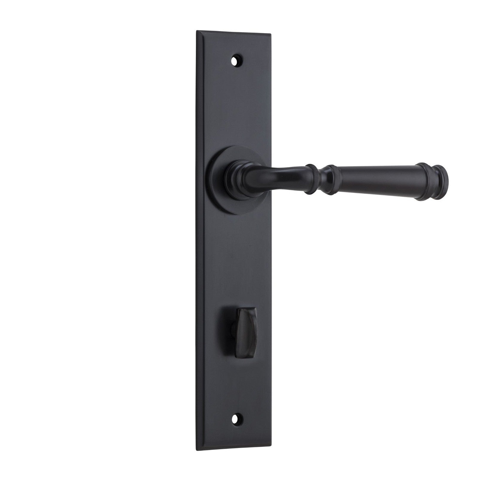 Iver Door Handle Verona Chamfered Privacy Matt Black