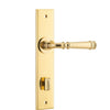 Iver Door Handle Verona Chamfered Privacy Polished Brass