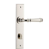 Iver Door Handle Verona Chamfered Privacy Polished Nickel