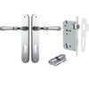 Iver Door Handle Verona Oval Euro Key/Key Polished Chrome Entrance Kit