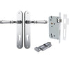 Iver Door Handle Verona Oval Euro Key/Thumb Polished Chrome Entrance Kit