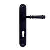 Iver Door Handle Verona Oval Euro Pair Matt Black