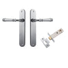 Iver Door Handle Verona Oval Latch Brushed Chrome Passage Kit