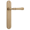 Iver Door Handle Verona Oval Latch Pair Brushed Brass