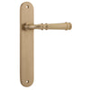 Iver Door Handle Verona Oval Latch Pair Brushed Brass