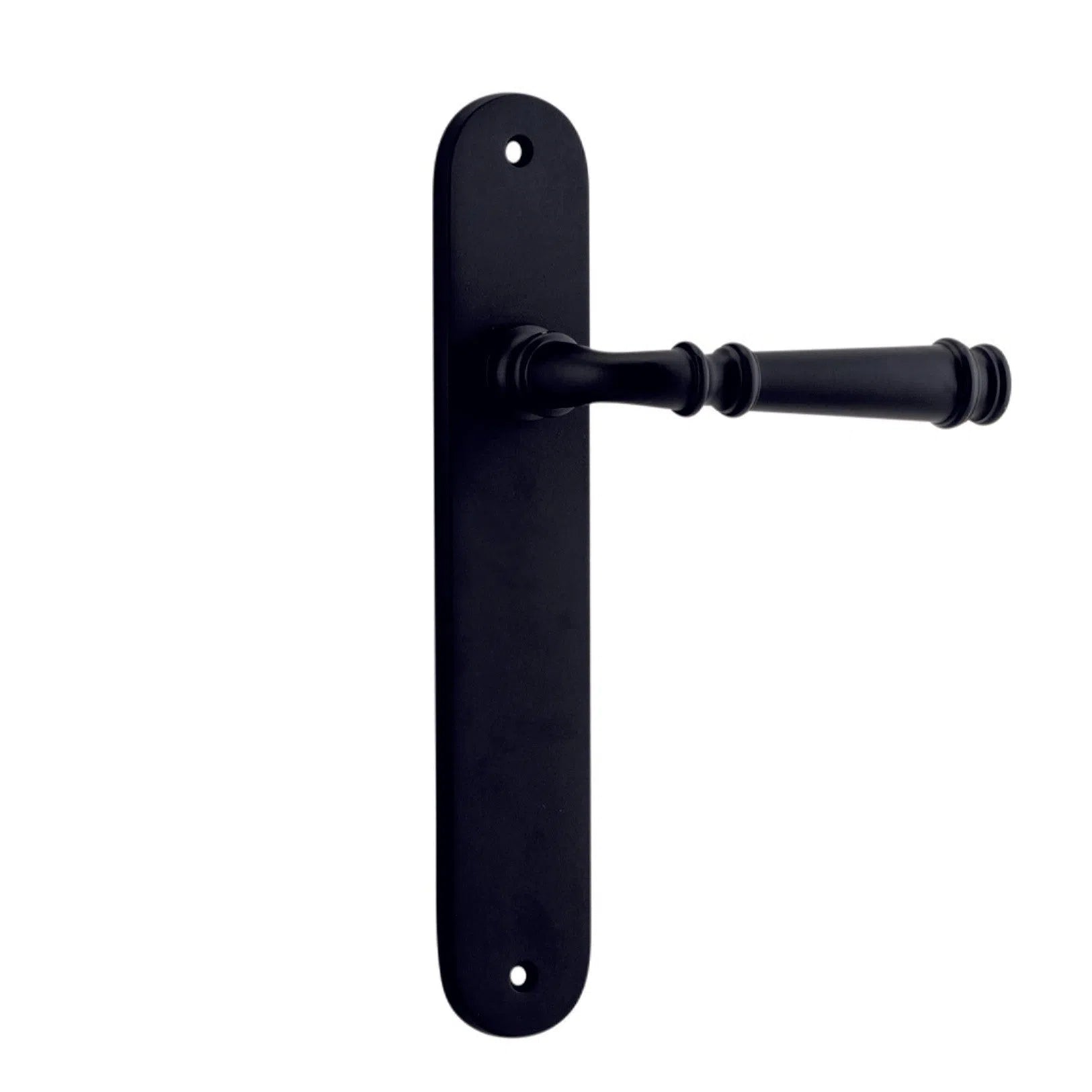 Iver Door Handle Verona Oval Latch Pair Matt Black