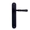 Iver Door Handle Verona Oval Latch Pair Matt Black