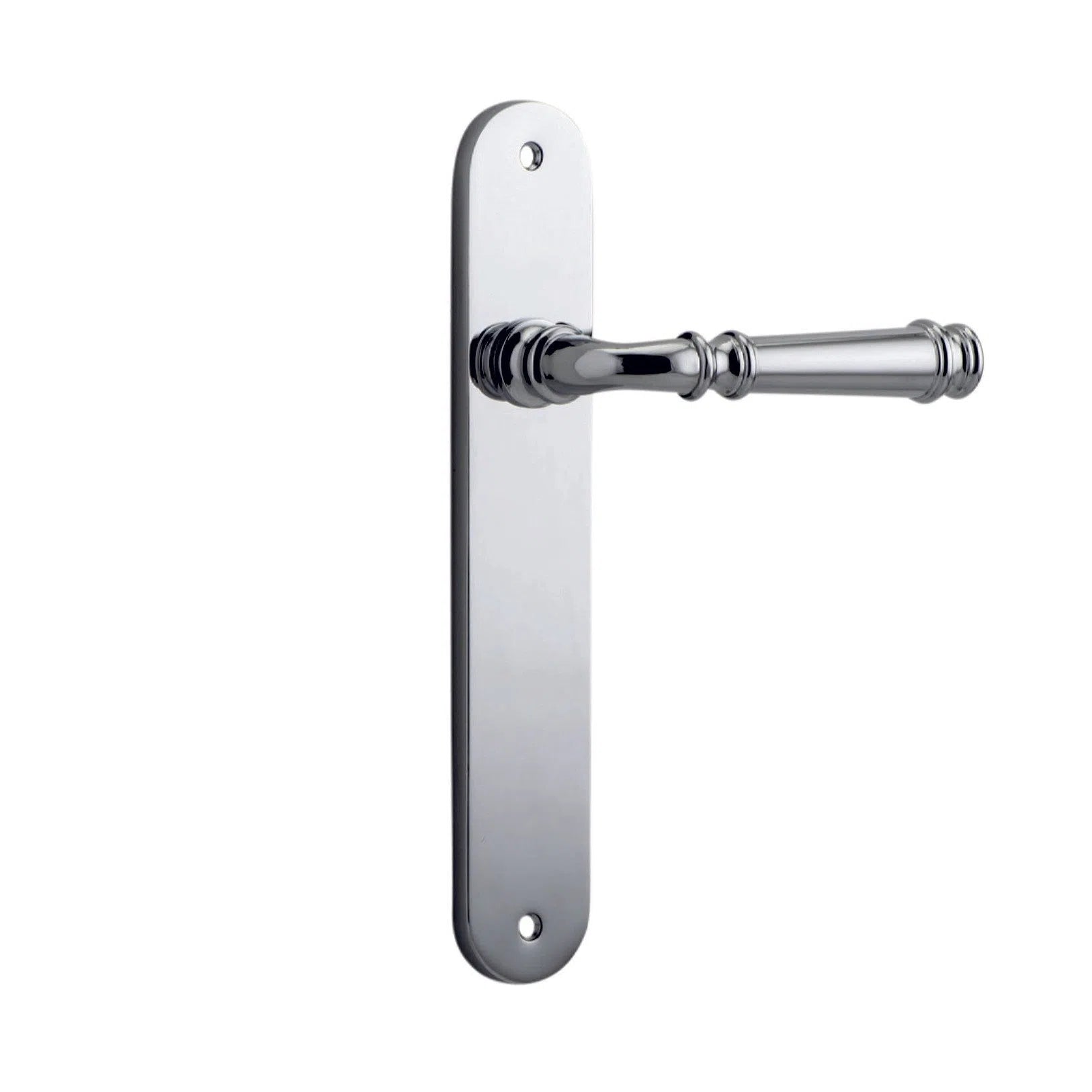 Iver Door Handle Verona Oval Latch Pair Polished Chrome