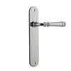 Iver Door Handle Verona Oval Latch Pair Polished Nickel