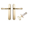 Iver Door Handle Verona Oval Latch Polished Brass Passage Kit