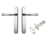 Iver Door Handle Verona Oval Latch Polished Chrome Passage Kit