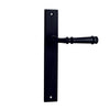 Iver Door Handle Verona Rectangular Latch Pair Matt Black