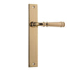 Iver Door Handle Verona Rectangular Latch Pair Polished Brass