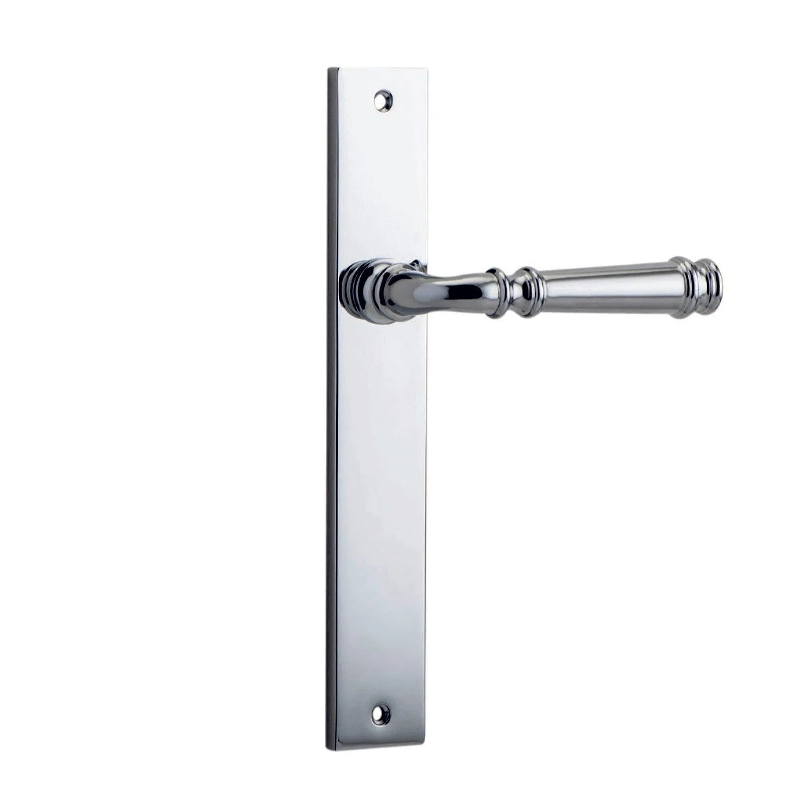 Iver Door Handle Verona Rectangular Latch Pair Polished Chrome