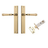 Iver Door Handle Verona Rectangular Latch Polished Brass Passage Kit