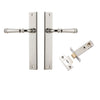 Iver Door Handle Verona Rectangular Latch Polished Nickel Passage Kit