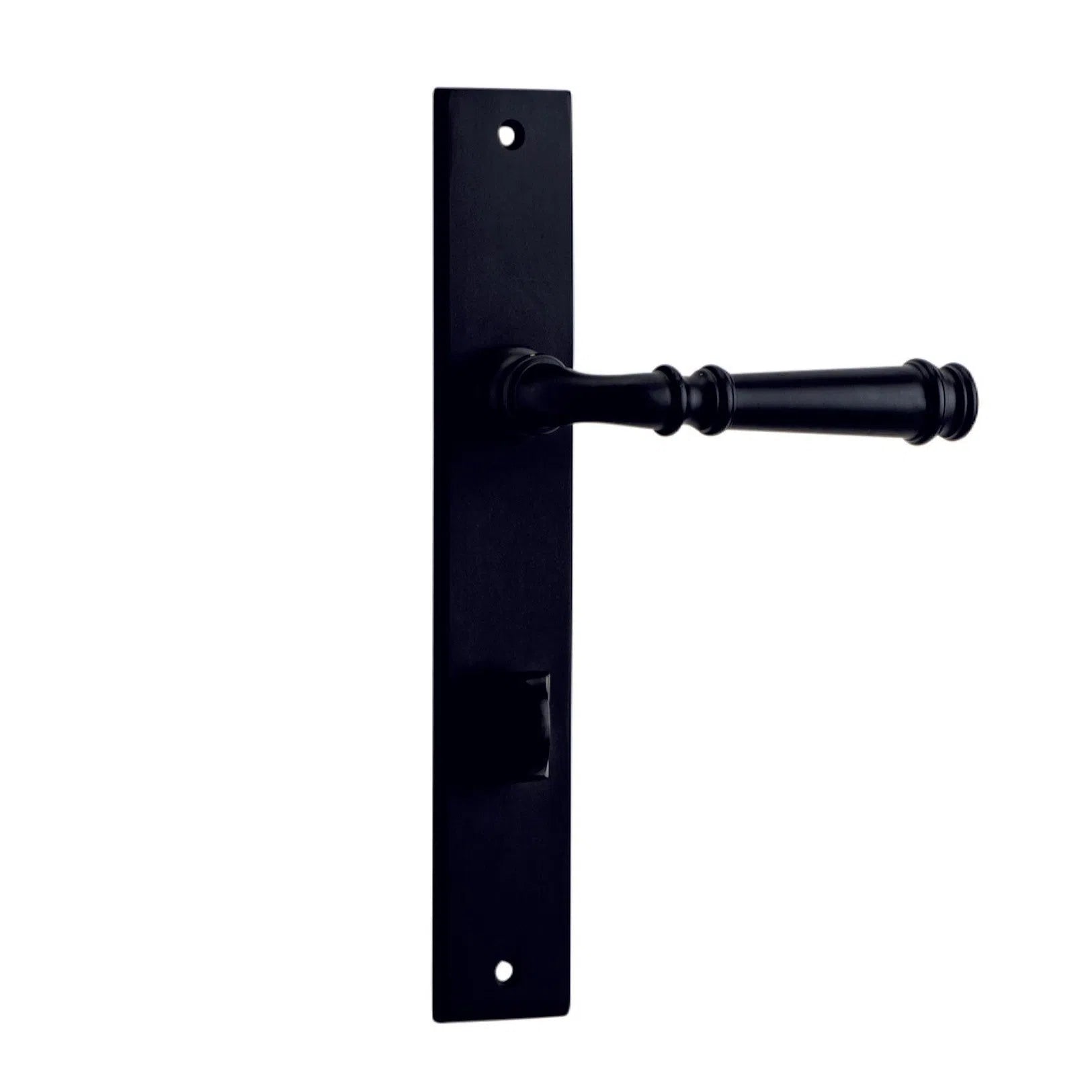 Iver Door Handle Verona Rectangular Privacy Pair Matt Black