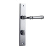 Iver Door Handle Verona Rectangular Privacy Pair Polished Chrome