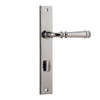 Iver Door Handle Verona Rectangular Privacy Pair Polished Nickel