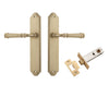 Iver Door Handle Verona Shouldered Latch Brushed Brass Passage Kit