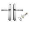 Iver Door Handle Verona Shouldered Latch Brushed Chrome Passage Kit