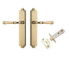 Iver Door Handle Verona Shouldered Latch Polished Brass Passage Kit