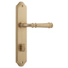 Iver Door Handle Verona Shouldered Privacy Pair Brushed Brass