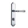 Iver Door Handle Verona Shouldered Privacy Pair Polished Chrome