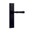 Iver Door Handle Verona Stepped Latch Pair Matt Black