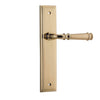 Iver Door Handle Verona Stepped Latch Pair Polished Brass