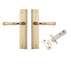 Iver Door Handle Verona Stepped Latch Polished Brass Passage Kit