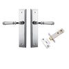 Iver Door Handle Verona Stepped Latch Polished Chrome Passage Kit