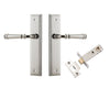 Iver Door Handle Verona Stepped Latch Polished Nickel Passage Kit