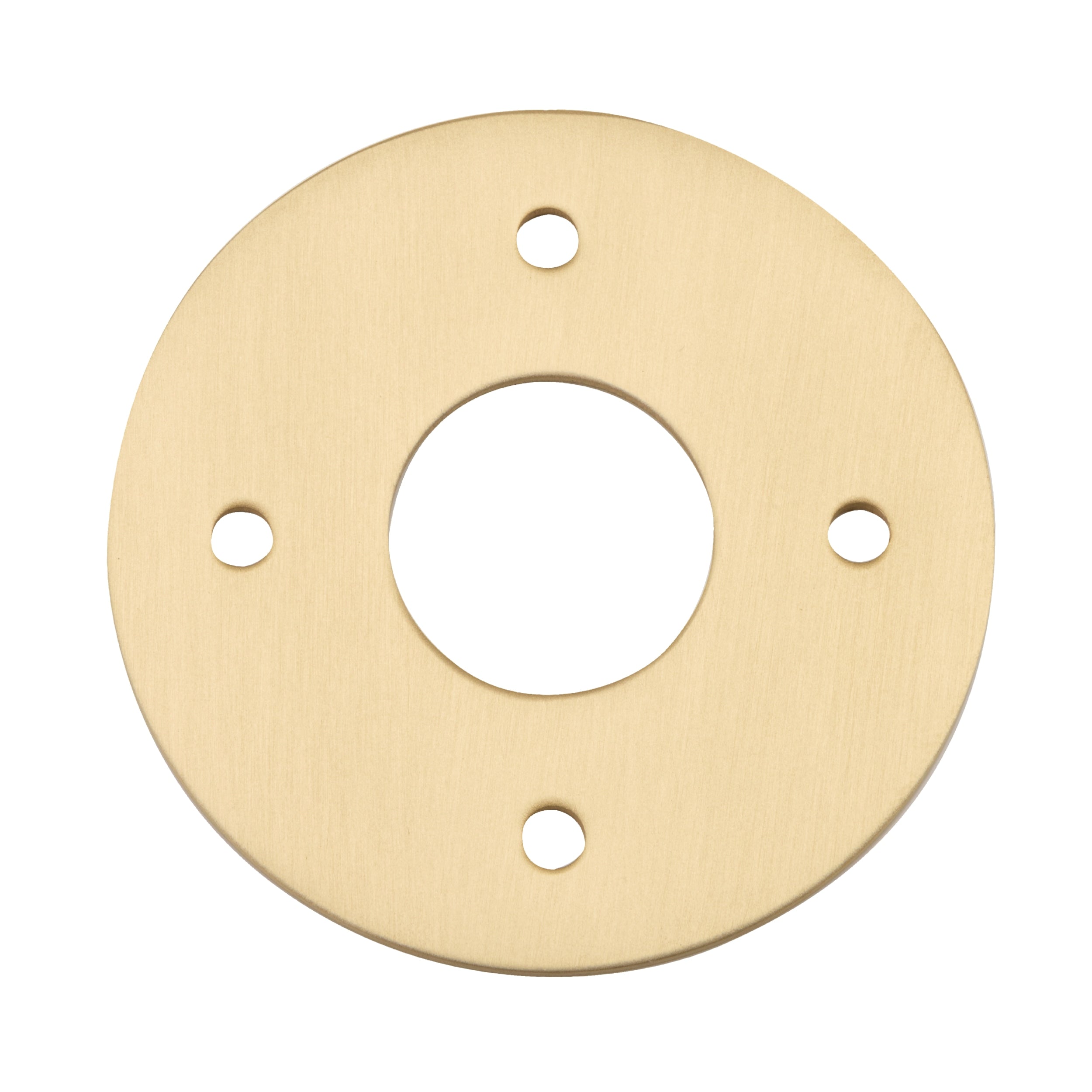 Iver Door Handles & Knobs Adaptor Plate Pair Rose Round Brushed Gold