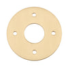 Iver Door Handles & Knobs Adaptor Plate Pair Round Rose Brushed Brass