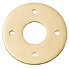 Iver Door Handles & Knobs Adaptor Plate Pair Round Rose Polished Brass