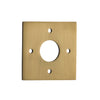 Iver Door Handles & Knobs Adaptor Plate Pair Square Rose Brushed Brass