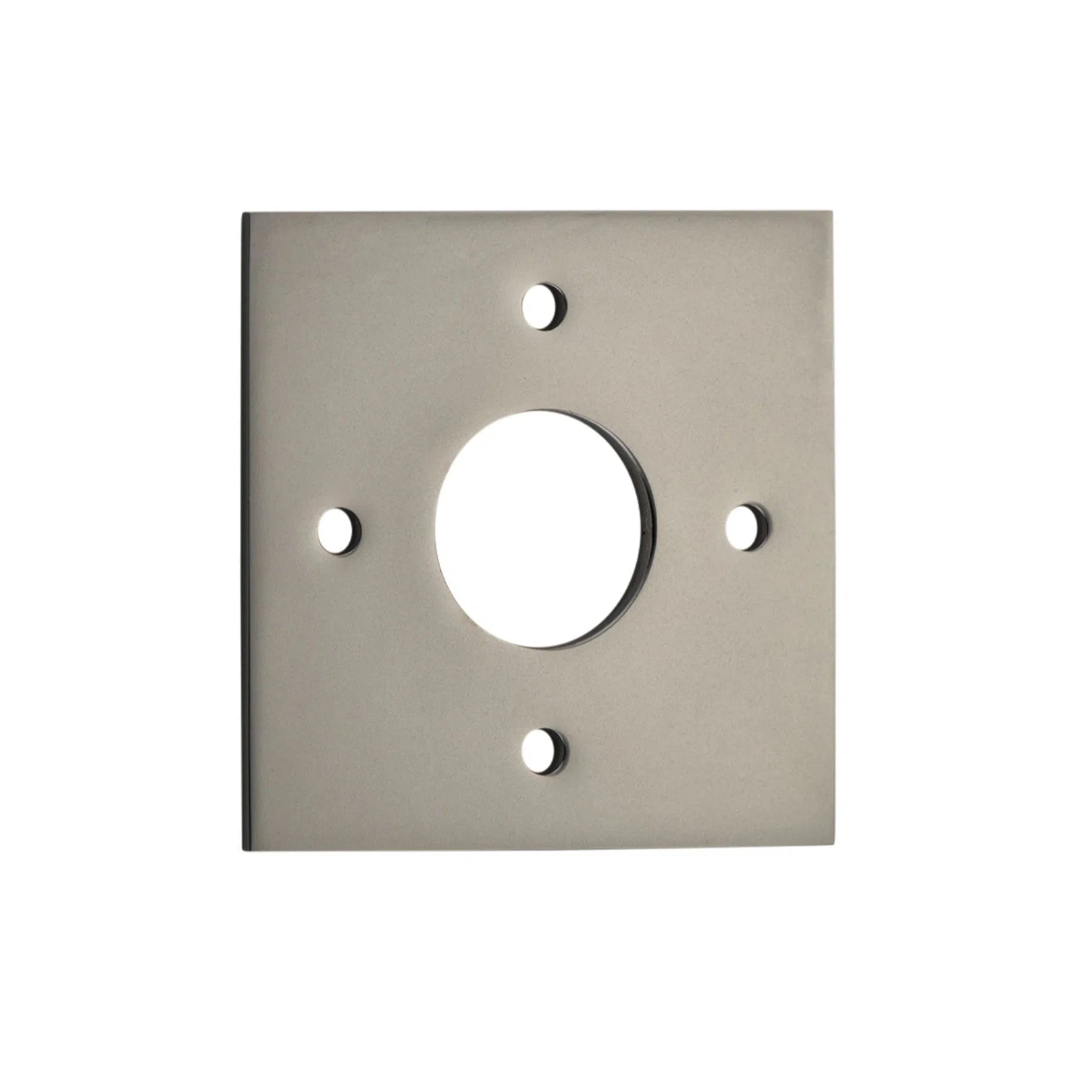 Iver Door Handles & Knobs Adaptor Plate Pair Square Rose Satin Nickel